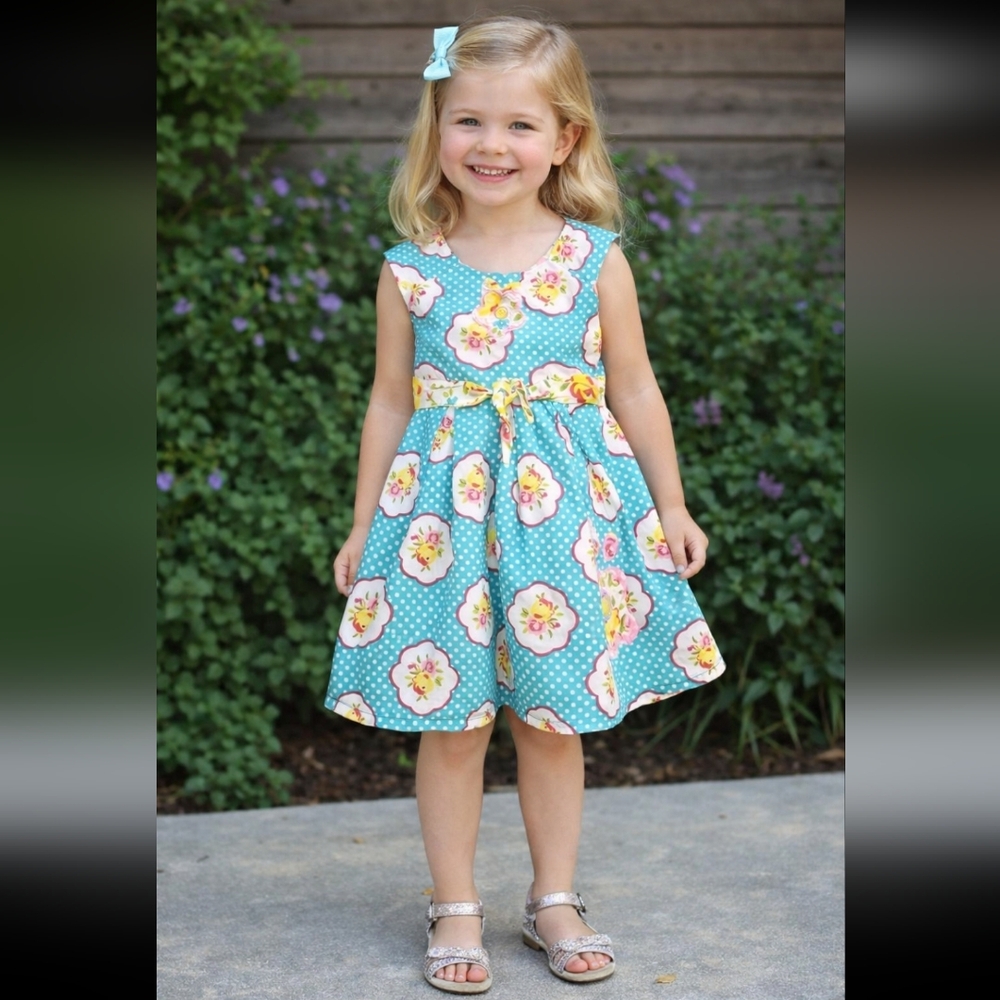 JELLY THE PUG Girls Maiden Collection Alex Woven Dress